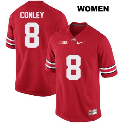 Women's NCAA Ohio State Buckeyes Gareon Conley #8 College Stitched Authentic Nike Red Football Jersey WN20R26OR